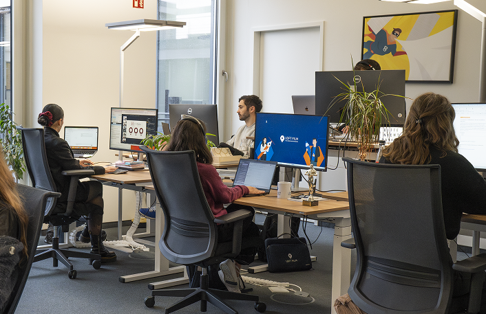 Das Büro der Münchener Marketing Gruppe: Arbeitsplatz