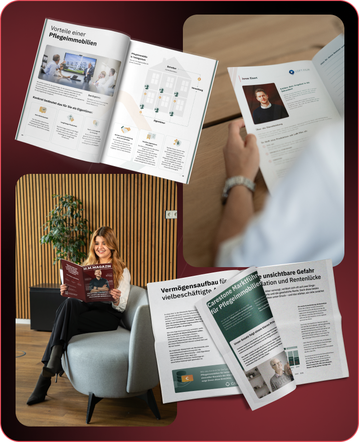 Broschüre und Magazine