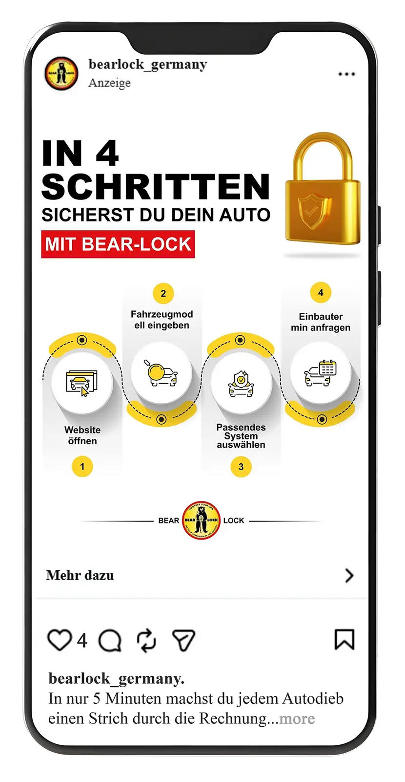 Bear Lock Anzeige 1